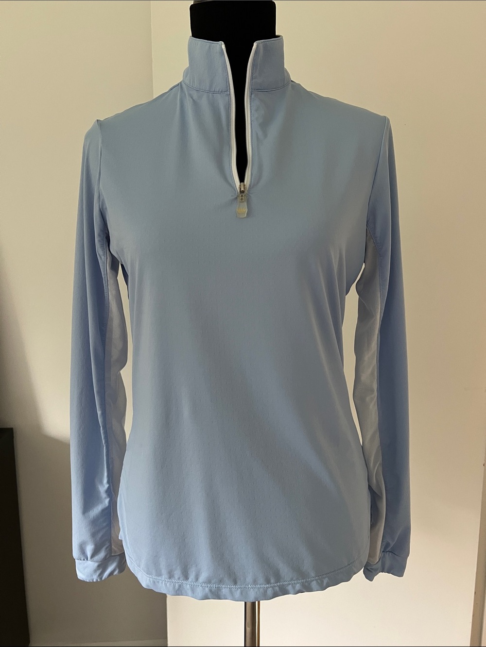 Kastel Denmark Baby Blue Women's Quarter-Zip Long Sleeve Equestrian Top